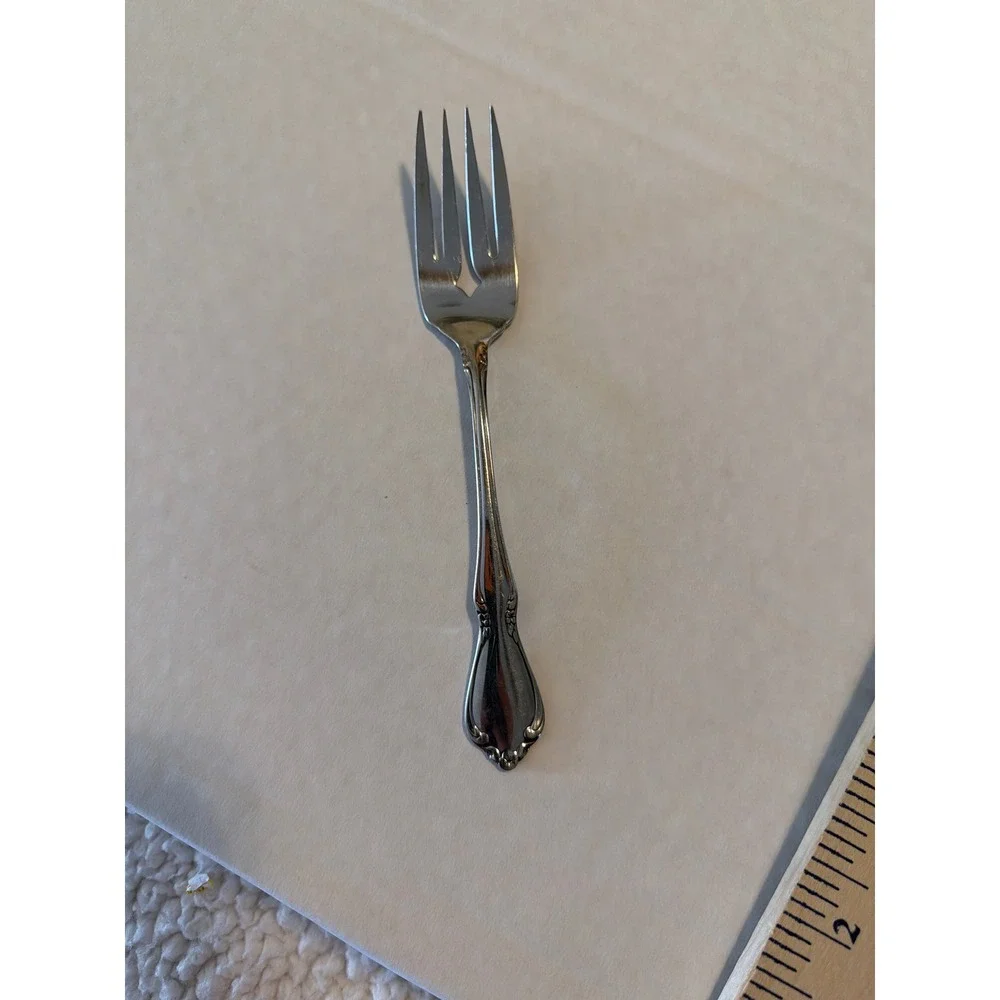 Vintage‎ Stainless Steel Chateau Fork Floral  Appetizer Seafood